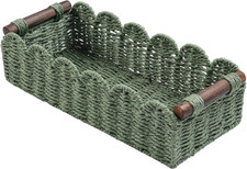 Toilet Paper Storage Basket Bathroom Counter Organizer Wicker Baskets for Organi