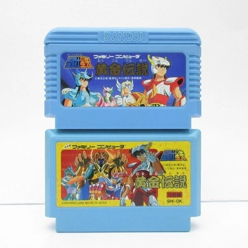 Set of 2 Saint Seiya Ougon Densetsu Famicom Nintendo Family Computer FC NES