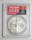 2020P American Silver Eagle Donald Trump PCGS MS70 Emergency Issue First Strike