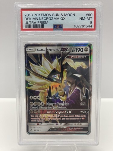 Dusk Mane Necrozma-GX graded PSA 8 for sale on eBay