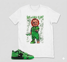 Hey Wanna Play Shirt TO Match  jd T-Rexx Green Spark BLACK/WHITE