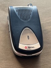 Rare Sanyo SCP-200 Blue/Silver Flip Phone Sprint CDMA Clamshell Tested - Works