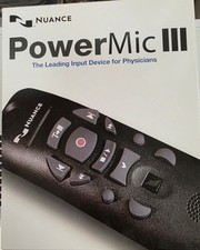 Nuance PowerMic III Handheld USB Dictation Microphone with Cradle - Healthcare