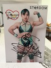 2022 Stardom SAYA IIDA Autographed Portrait RARE WWE AEW NJPW Marigold SLK — photo 1