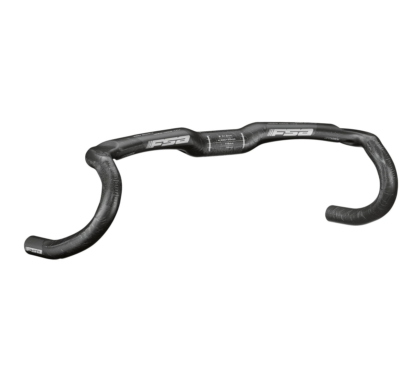 Full Speed Ahead KWing AGX Carbon Drop Handlebar 318mm 48cm Aerodynamic 63490₽