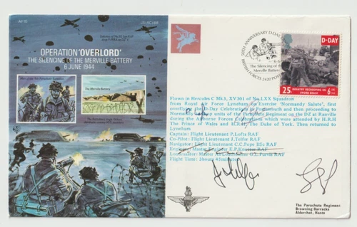 6/6/1994 UK GB FDC - D-Day 50th Anniversary - Operation 'Overlord' - HANDSIGNED