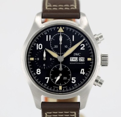 IWC Pilot's Watch Chronograph Spitfire Black Dial IW387903 (Pre-Owned)