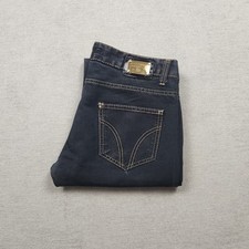 Vintage Dolce & Gabbana Damen Jeans Hose W32 L29 Denim Blau Straight Regular Y2K