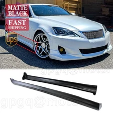For Lexus IS250 IS350 2006-13 IN-S Style Matte Black Side Skirt Panel Extension