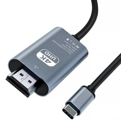 Adattatore multiporta AV digale VGA tipo C compatibile da USB C a HDMI Thunderbolt da 3 a 4K 1080P Porta di ricarica rapida per MacBook