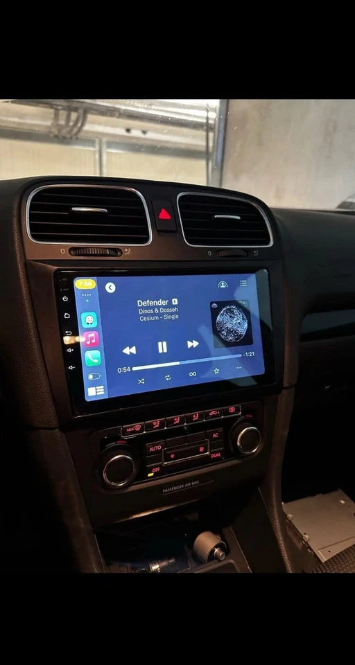 VOLKSWAGEN GOLF 6 AUTORADIO 2 DIN 9 POLLICI ANDROID Plugin Senza Fare Modifiche  - Immagine 3 di 4