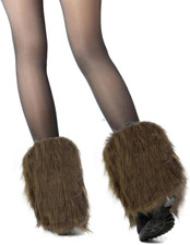 Damen Legwarmers Beinstulpen Kunstpelz Winter schlankes Design 20cm