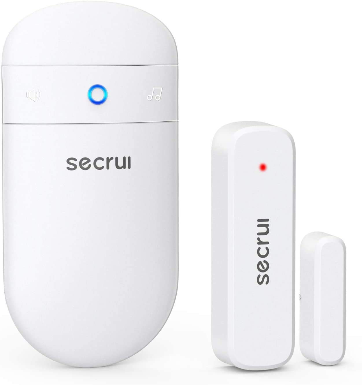 Wireless Door Open Sensor Alarm 400ft Range, 52 Chimes, Mute Mode & LED