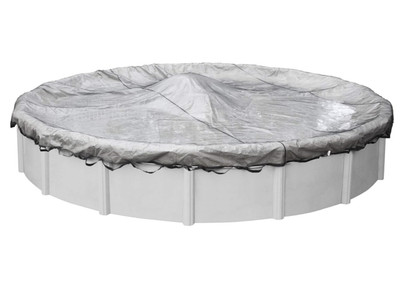 Robelle Heavy-Duty Leaf Net Above Ground Swimming Pool Covers, 28-ft. Round Pool