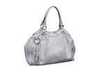 GUCCI Guccissima Diamante Handbag 211944 Ivory Straw and Leather