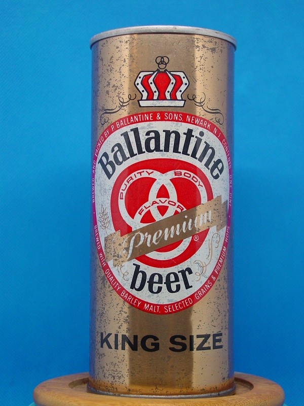 Ballentine Premium beer, KING SIZE  16 ounce, Newark NJ, USBC 138-28