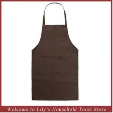 Kitchen Chef Bib Apron Cooking 2 Pockets Waterproof Butcher Catering Restaurant