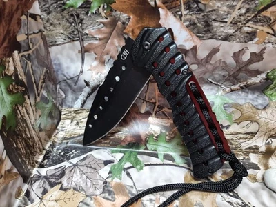 HERBERTZ / CJH Taschenmesser - schwarz - rote Platinen - NEU & ovp - 44183