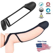 Male Penis-Extender-Harder-Stronger Enhancer Ball-Stretcher-Enhancer-Girth-Ring