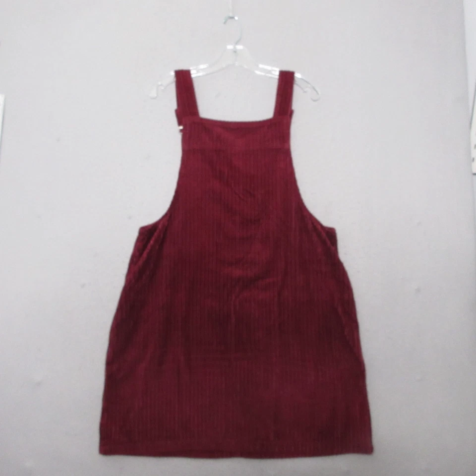 Vestido Grande Granate Pana Y2K Años 90 Bolsillos Preppy Vintage Glory Desteñido Foto 2 de 4