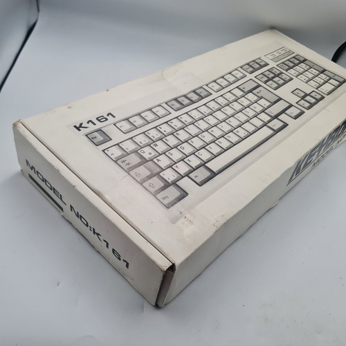 Unitek K-161 Vintage PC Computer Mechanical Keyboard w Original Box Untested - Afbeelding 14 van 17