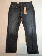 Levi's 514 Jeans Men's 34x30 Straight Leg Regular Fit Denim Black 100% Cotton