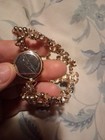 Vintage Ladies Wrist Watch Beautiful Golden Stretch Band — photo 5