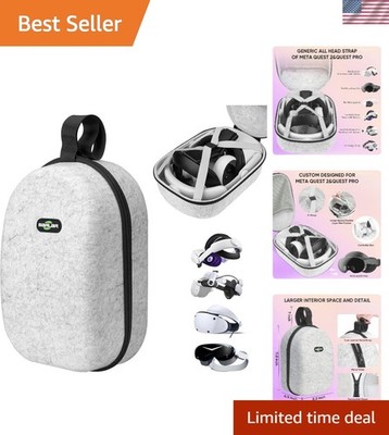 Elegant Large Hard Carrying Case for Oculus Quest 3/2 & PS VR2 - Travel Ready