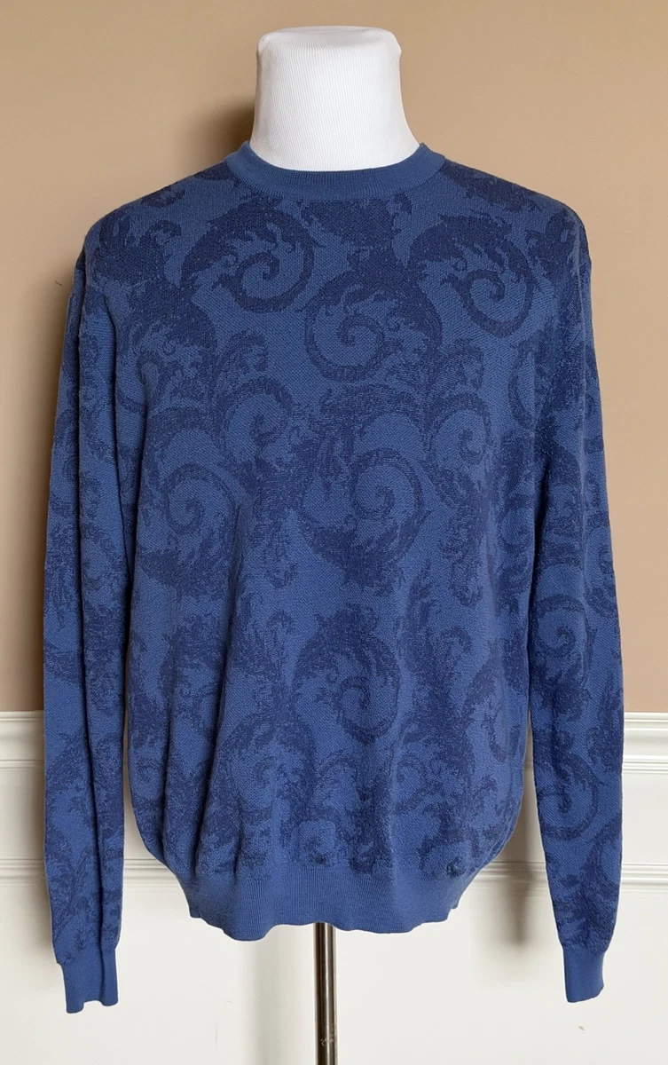 GIANNI VERSACE ネイビー セーター ウール シルク　ヴィンテージ Versace Wool Sweaters for Men for sale | eBay