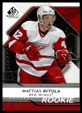 2008-09 SP Game Used ROOKIE Mattias Ritola Rookie /999 Detroit Red Wings #143