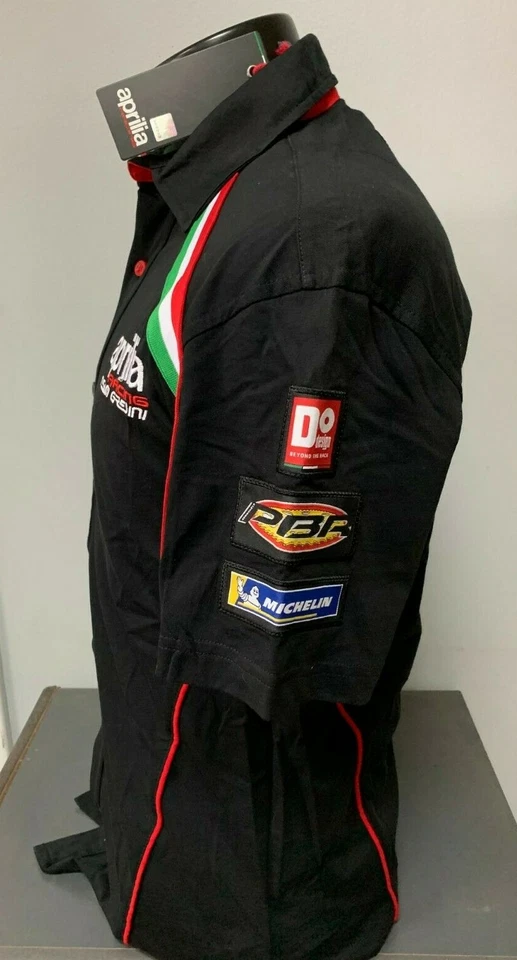 Aprilia Oficial Moto GP Team Gresini 2018 Pit Shirt - A1CAMA18REMXNE Foto 3 de 4