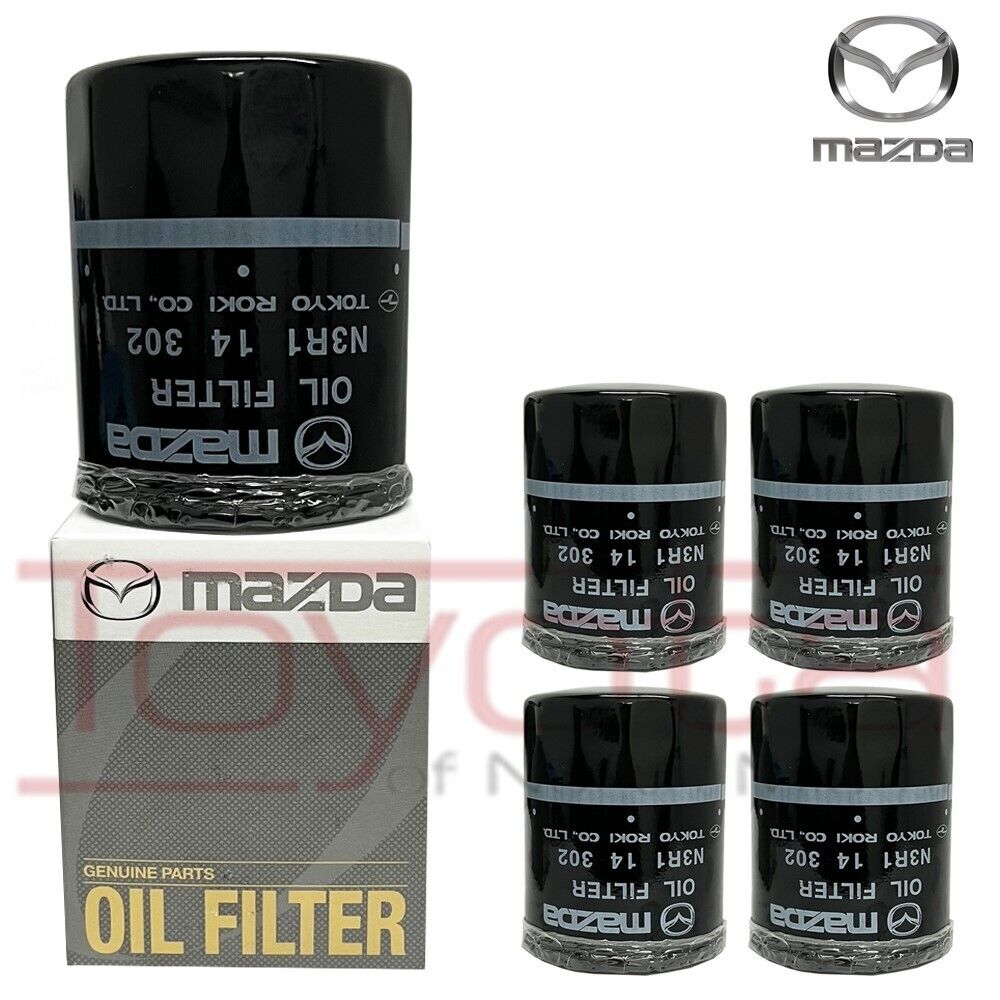 4 Pack Genuine OEM Mazda Tokyo Engine Oil Filter N3R1-14-302 Roki