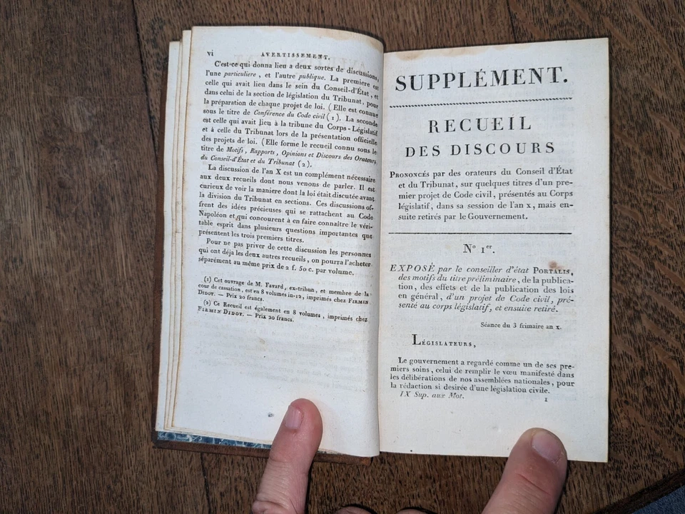 livre ancien- Codé Napoléon  Tome 9 - 1810 - Photo 4/4
