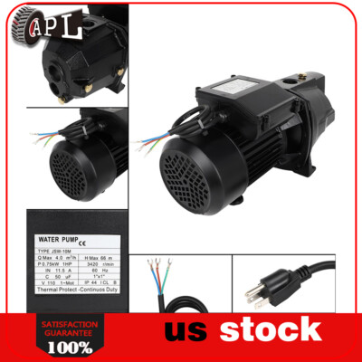 1 HP Shallow Well Jet Pump w/ Pressure Switch 17.6GPM, Hmax 216.5 ft 115V