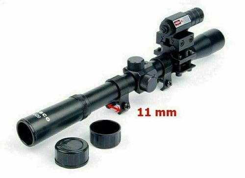 Tactical Red Laser Beam Dot Sight Scope For Gun Picatinny Rail Pistol w/ Battery - Picture 9 of 16