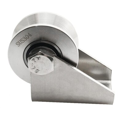 U Groove Wire Pulley Rope Pulley Stainless Steel Heavy Duty Cable Mute Pulley