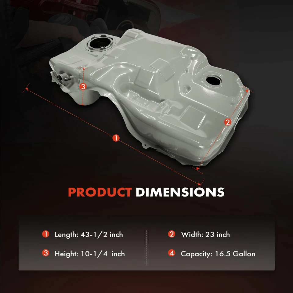 16.5 Gallons Tank for Ford Fusion Lincoln MKZ 2007-2012 Mercury Milan 07-11 AWD - Image 4 of 4