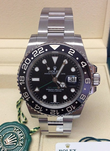 Rolex Gmt Master Ii Steel 40mm Black Dial ln For Sale Online Ebay