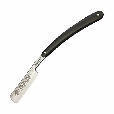 Dovo Best Quality 6/8'' Full Hollow Carbon Steel Straight Razor - Black Celluloid