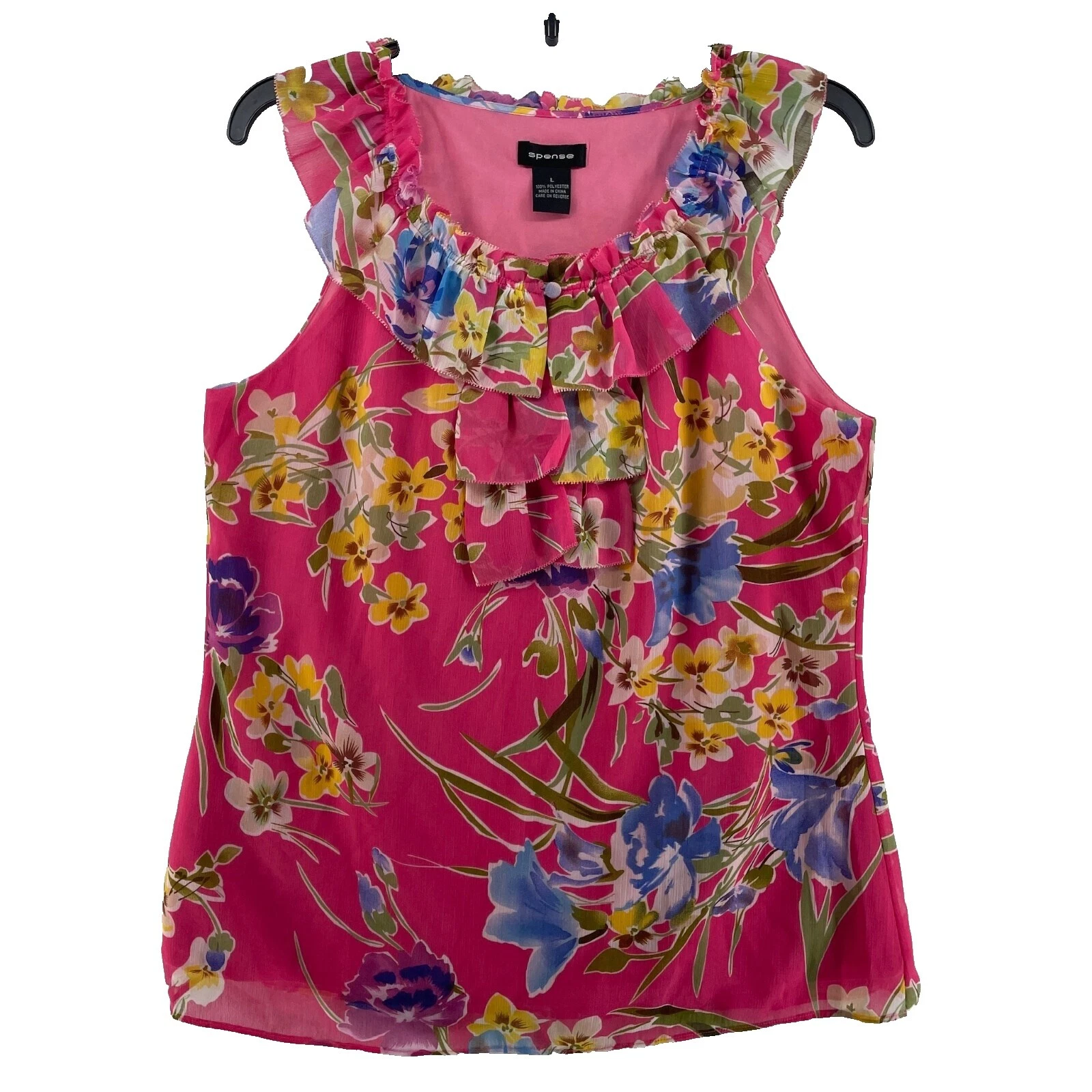 Топы с цветочным узором из полиэстера Spense для женщин