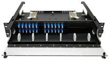 48 Fiber 2RU Rack Mount FDP Patch Only w/ 24 LC/UPC Duplex Adapters Singlemode
