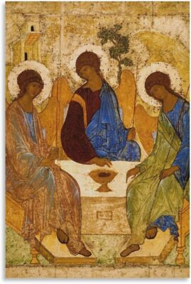 Holy Trinity Catholic Posters Rublev Trinity Print Three Angels Painting