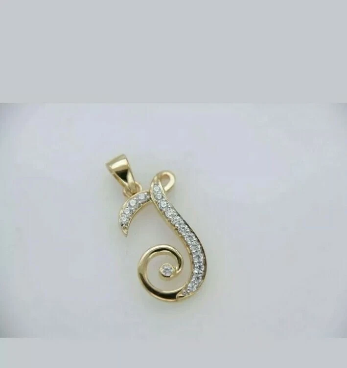 0,25 TCW Rund Geschnitten Simulierte Diamant Anhänger 14k Gelbgold Beschichtet - Bild 2 von 4