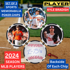 KYLE BRADISH - 2024 MLB PLAYER - POKER CHIP SET - **SIGNED**