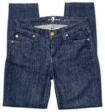 7 FOR ALL MANKIND THE SKINNY 26 BLUE JEAN STRETCH DARK WASH PREOWN USPSGA
