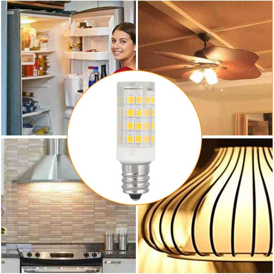 5PCS LED 6000K Corn Bulb Light Candelabra Ceiling Fan Lamp Daylight ...