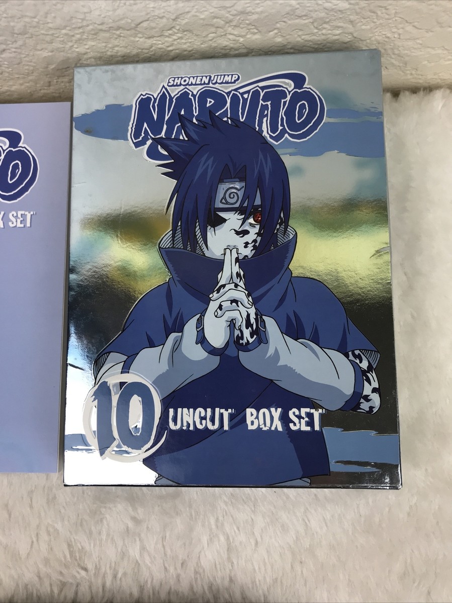 Naruto Uncut Box Set Vol. 10 (DVD 3-Disc Set) w/Booklet Shonen