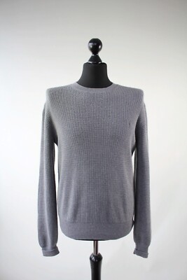 ALL SAINTS MEN'S HEAVY KNITTED CREWNECK SWEATER SIZE S