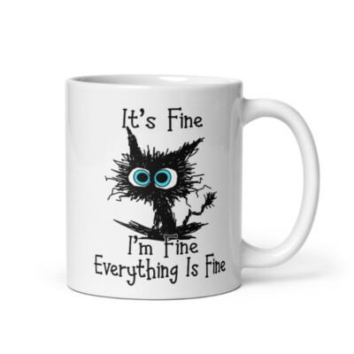 Lustige KATZE Keramik Premium Tasse Becher Geburtstag Geschenk Weihnachten Wichtel