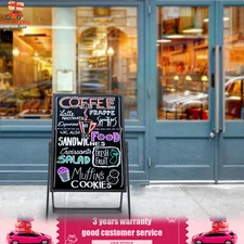 LED Message Board Restaurant Menu Sign Illuminated Neon Erasable with Remote